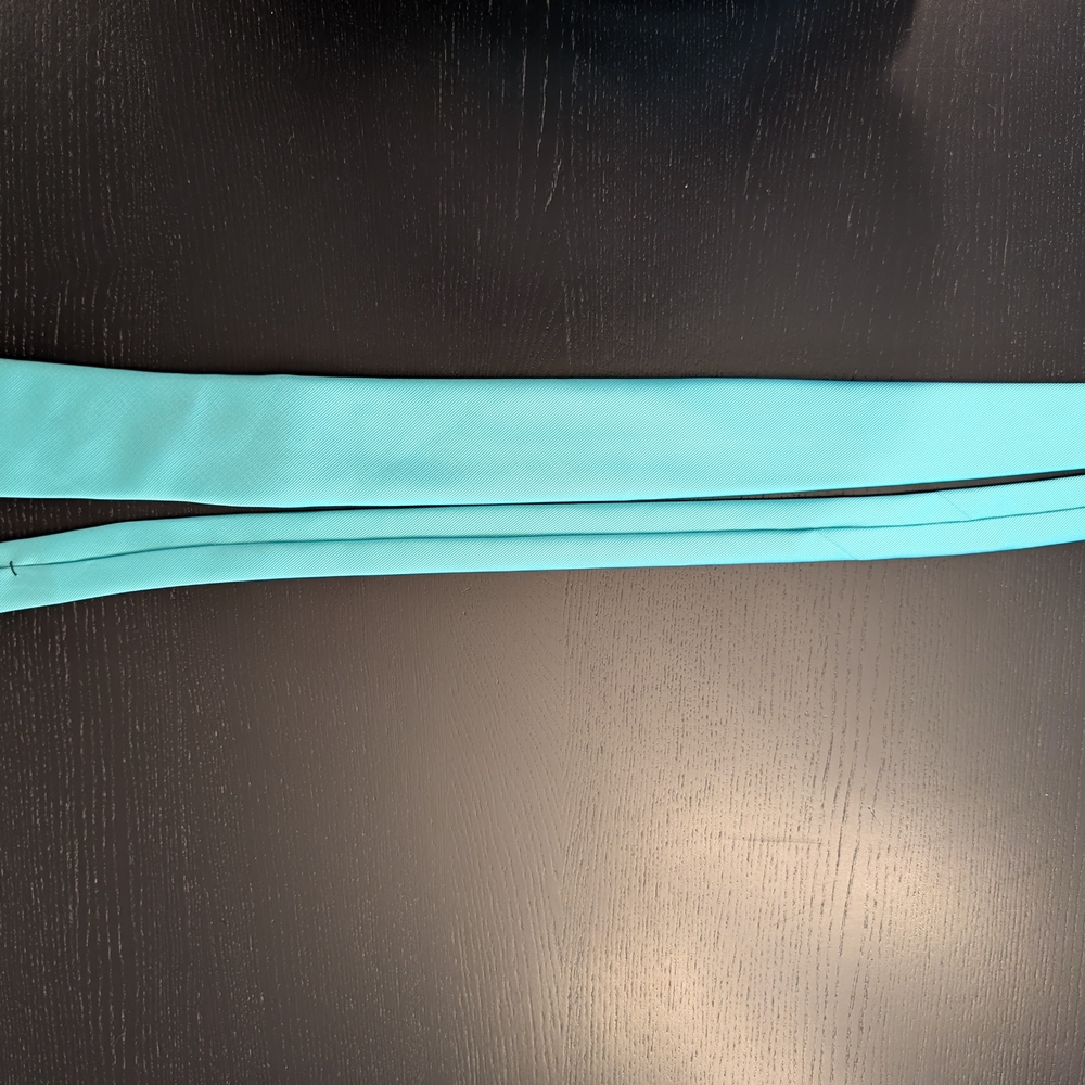 JF J.Ferrar Turquoise Men's Tie - Picture 5 of 8